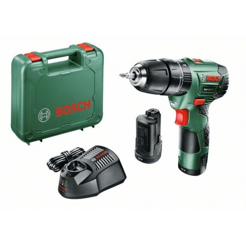 BOSCH EasyImpact 12 Aku vŕtací skrutkovač 12 V + 2x akumulátor 2,5 Ah 060398390E BOSCH EasyImpact 12 Aku vŕtací skrutkovač 12 V + 2x akumulátor 2,5 Ah 060398390E